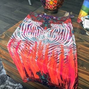 Bebe Midi Skirt | Small | Colorful Vibrant